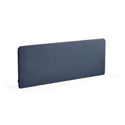 Pöytäsermi ZONE Valkoiset kiinnikkeet, 1800x650x30 mm, kangas Hush, laivastonsininen