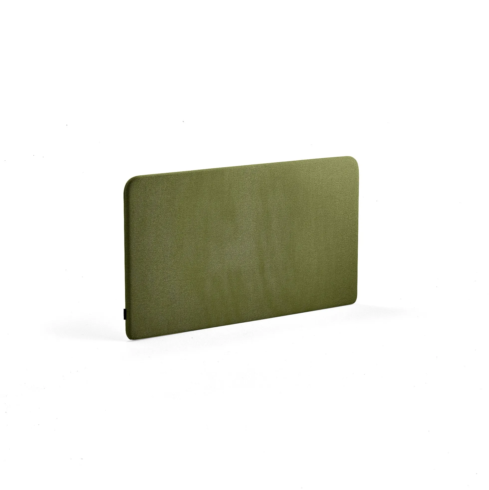 Pöytäsermi ZONE Valkoiset kiinnikkeet, 1200x650x30 mm, kangas Hush, metsänvihreä