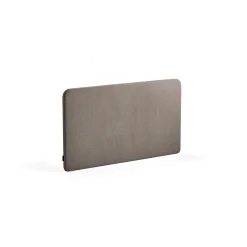 Pöytäsermi ZONE Valkoiset kiinnikkeet, 1200x650x30 mm, kangas Hush, vaaleanruskea