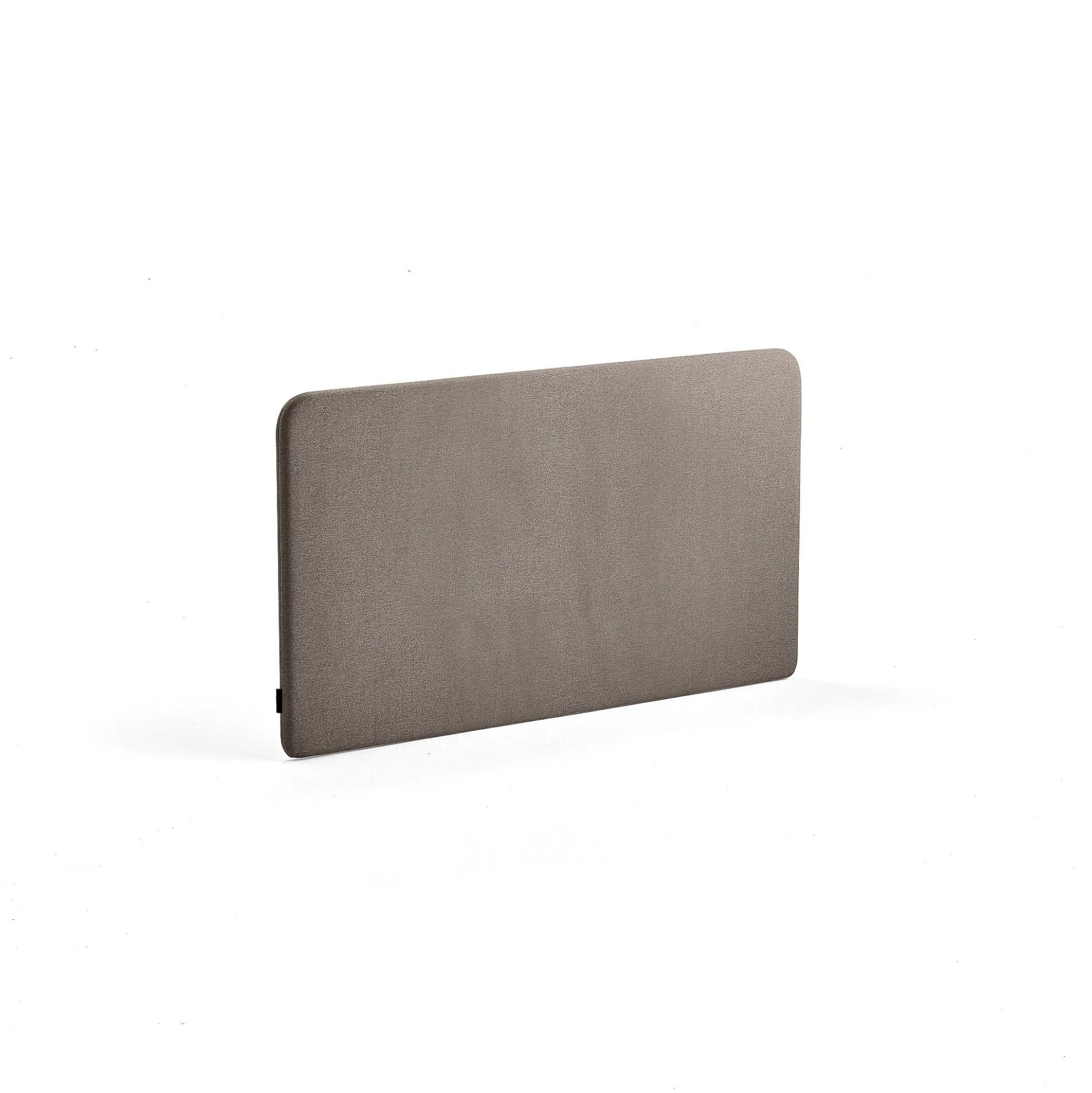 Pöytäsermi ZONE Valkoiset kiinnikkeet, 1200x650x30 mm, kangas Hush, vaaleanruskea
