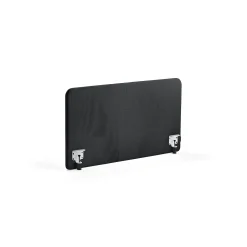 Pöytäsermi ZONE Valkoiset kiinnikkeet, 1200x650x30 mm, kangas Rivet, antrasiitinharmaa