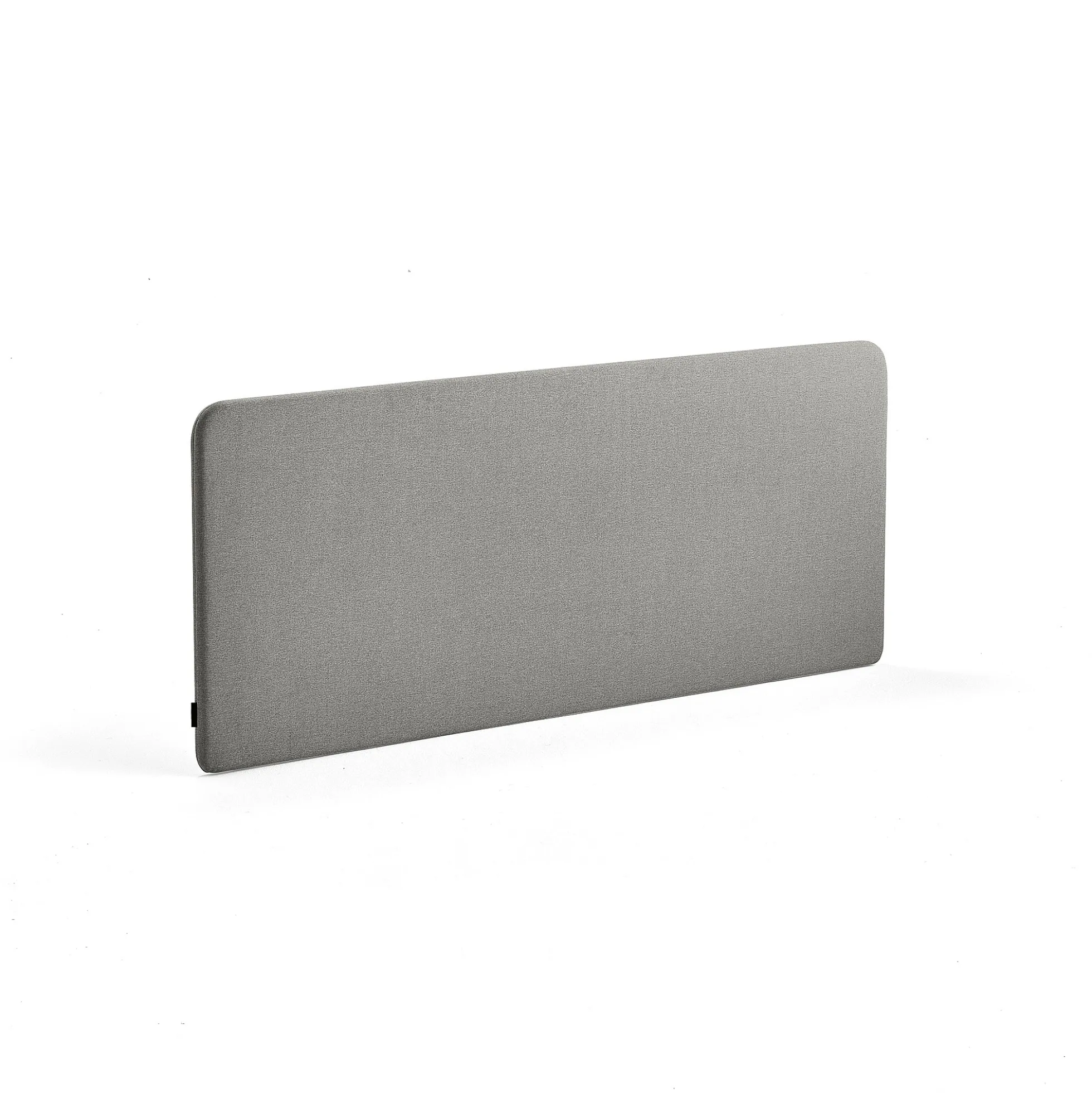 Pöytäsermi ZONE Valkoiset kiinnikkeet, 1600x650x30 mm, kangas Rivet, hopeanharmaa