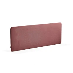 Pöytäsermi ZONE Valkoiset kiinnikkeet, 1800x650x30 mm, kangas Rivet, luumu