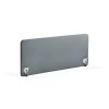 Pöytäsermi ZONE Valkoiset kiinnikkeet, 1600x650x30 mm, kangas Rivet, siniharmaa