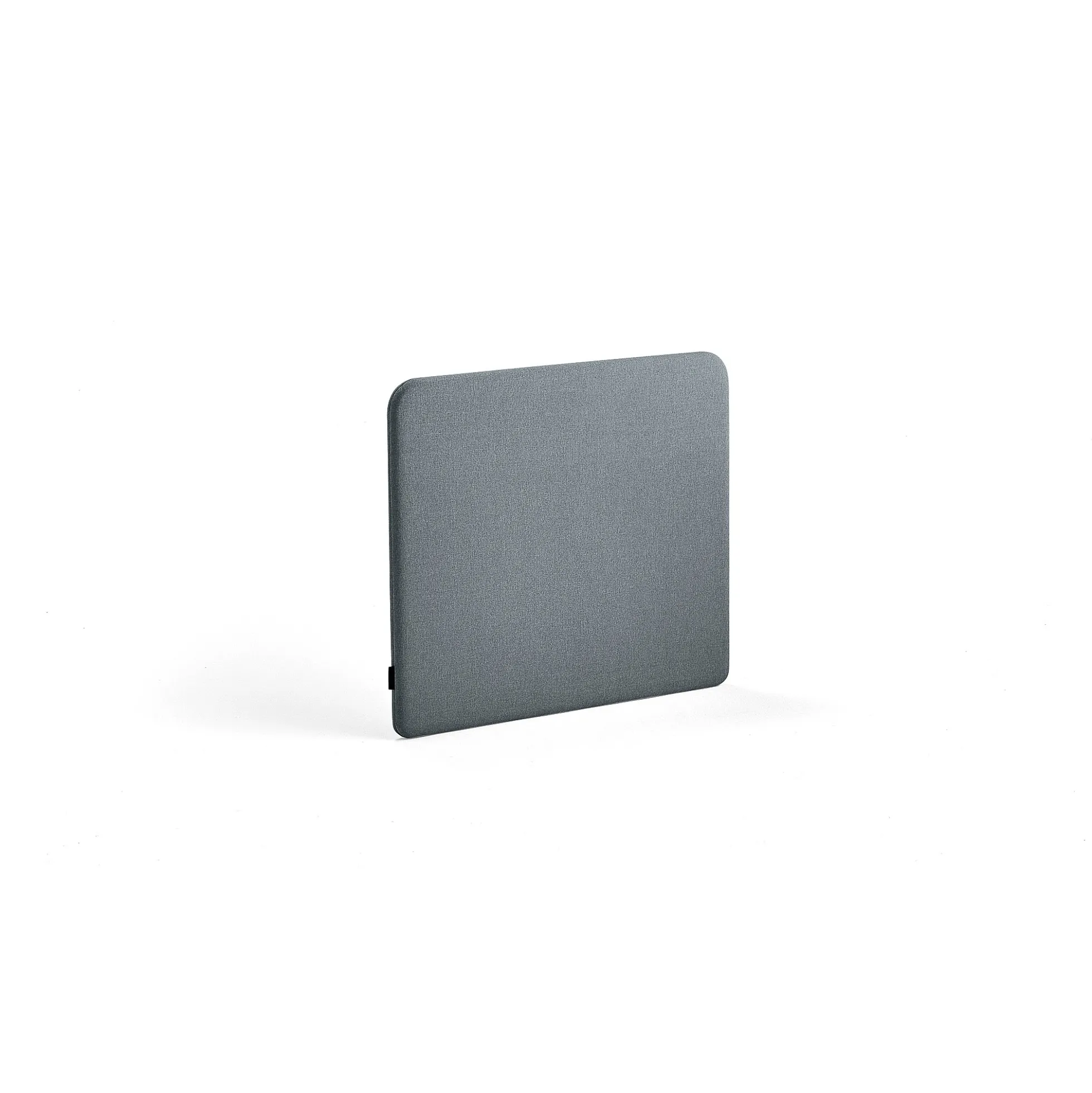 Pöytäsermi ZONE Valkoiset kiinnikkeet, 800x650x30 mm, kangas Rivet, siniharmaa