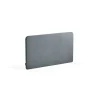 Pöytäsermi ZONE Valkoiset kiinnikkeet, 1200x650x30 mm, kangas Rivet, siniharmaa