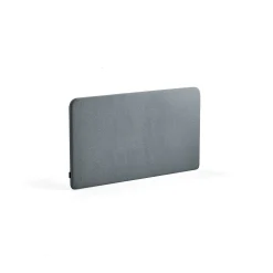 Pöytäsermi ZONE Valkoiset kiinnikkeet, 1200x650x30 mm, kangas Rivet, siniharmaa