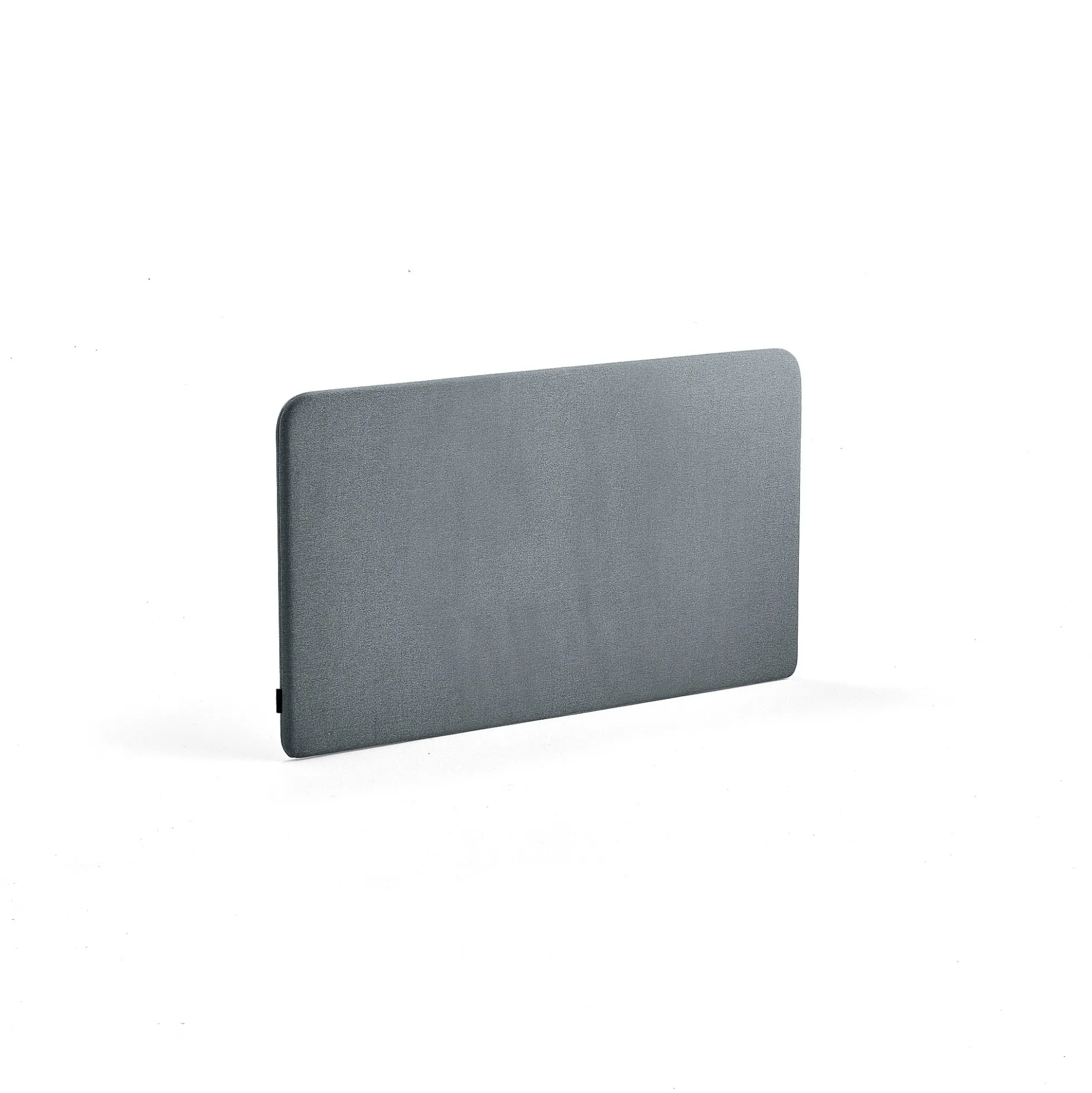 Pöytäsermi ZONE Valkoiset kiinnikkeet, 1200x650x30 mm, kangas Rivet, siniharmaa