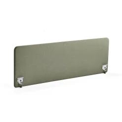 Pöytäsermi ZONE Valkoiset kiinnikkeet, 2000x650x30 mm, kangas Rivet, sinivihreä