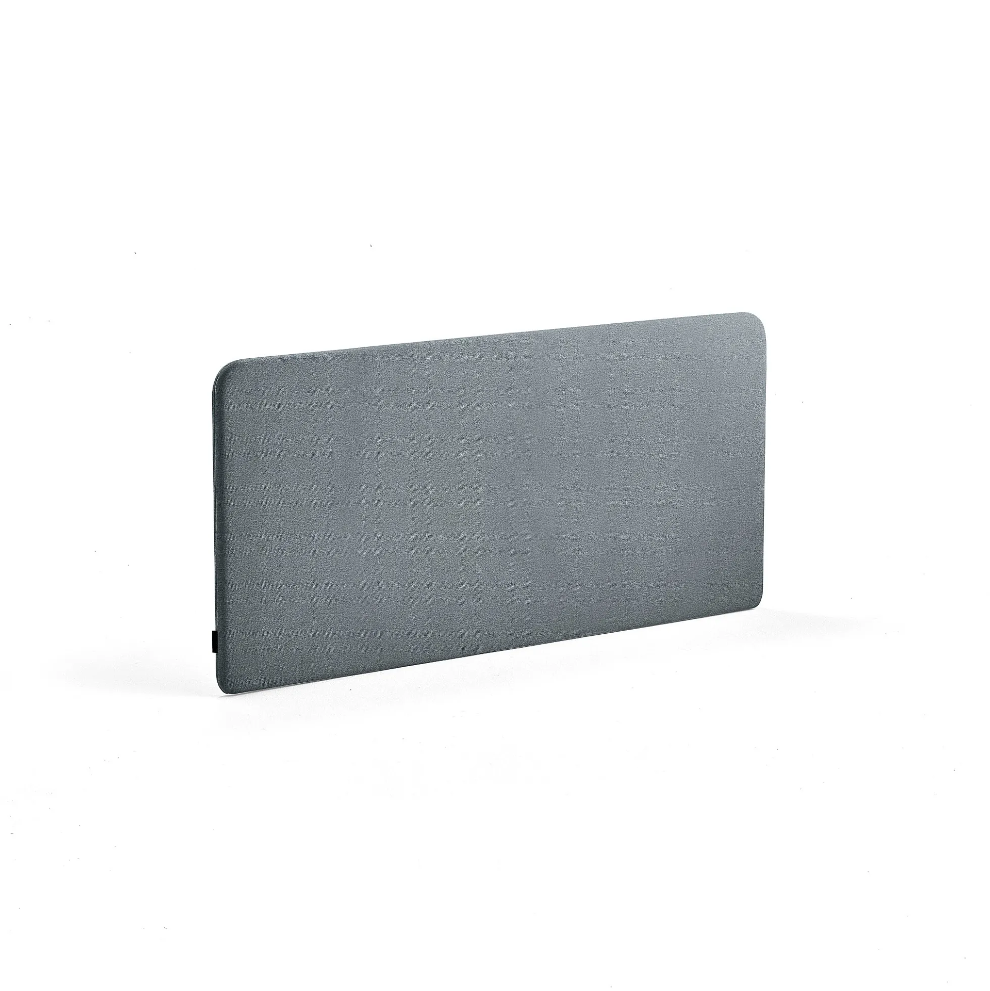 Pöytäsermi ZONE Valkoiset kiinnikkeet, 1400x650x30 mm, kangas Rivet, siniharmaa