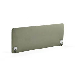 Pöytäsermi ZONE Valkoiset kiinnikkeet, 1800x650x30 mm, kangas Rivet, sinivihreä