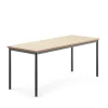 Pöytä SONITUS Ääntä vaimentava linoleumi, 1800x700x720 mm, beige, antrasiitinharmaa