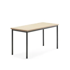 Pöytä SONITUS Ääntä vaimentava linoleumi, 1400x600x720 mm, beige, antrasiitinharmaa