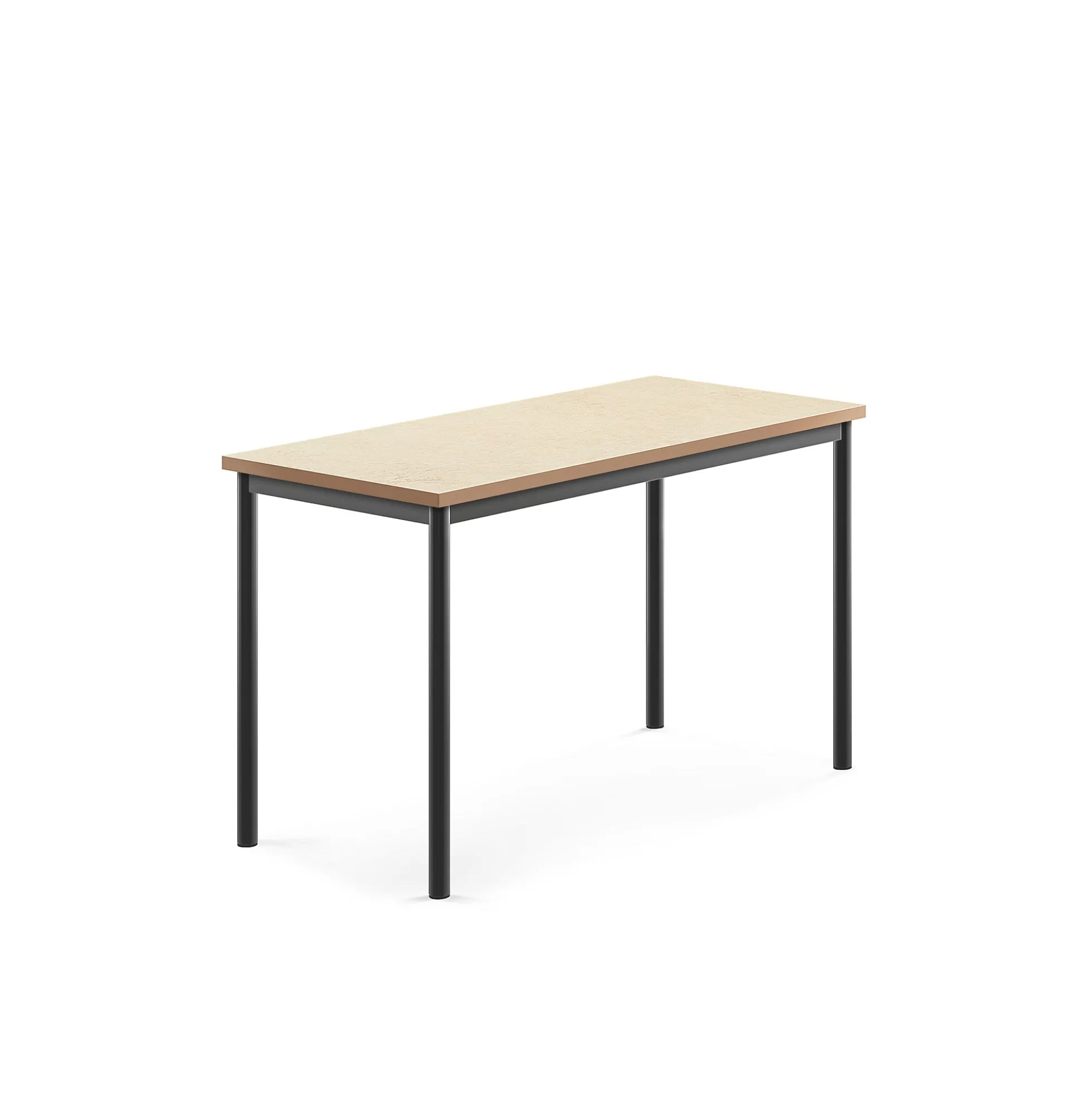 Pöytä SONITUS Ääntä vaimentava linoleumi, 1200x600x720 mm, beige, antrasiitinharmaa