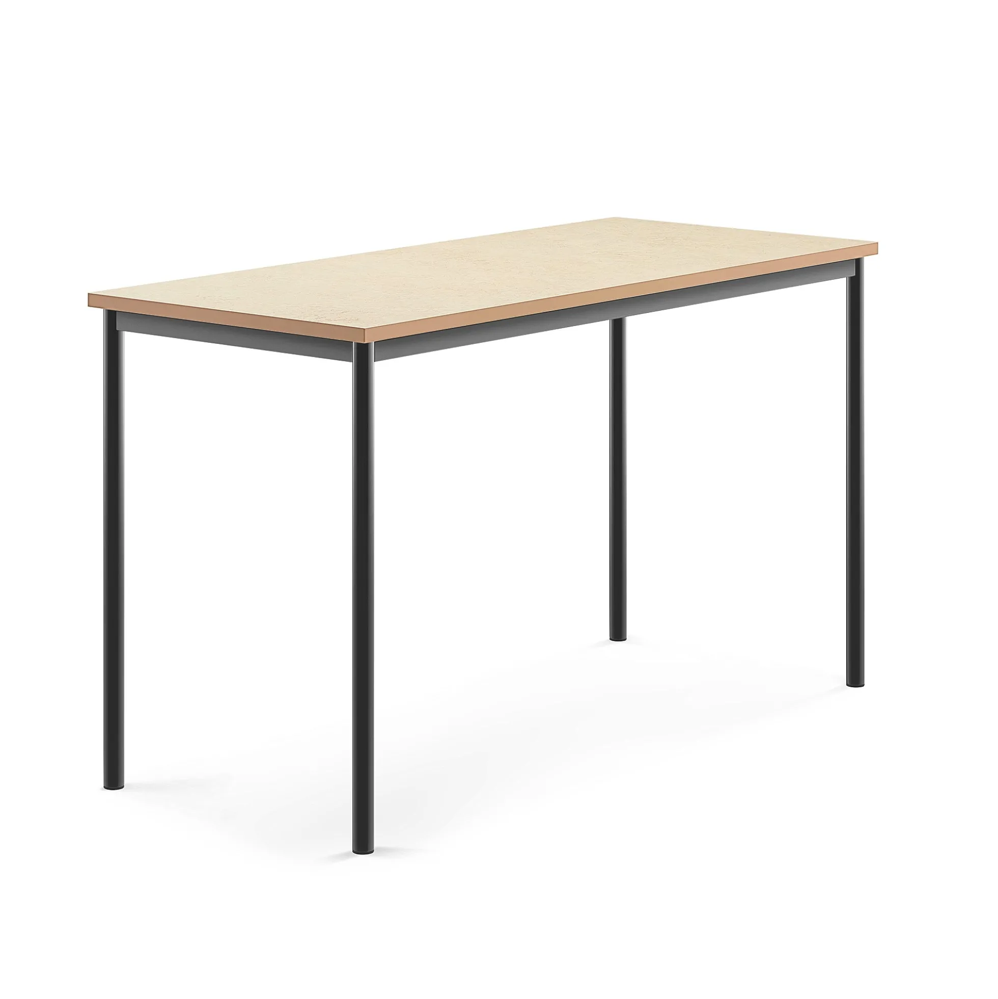 Pöytä SONITUS Ääntä vaimentava linoleumi, 1600x700x900 mm, beige, antrasiitinharmaa