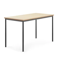 Pöytä SONITUS Ääntä vaimentava linoleumi, 1600x800x900 mm, beige, antrasiitinharmaa