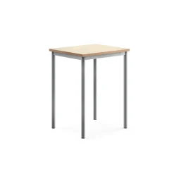 Pöytä SONITUS Ääntä vaimentava linoleumi, 700x600x900 mm, beige, hopeanharmaa