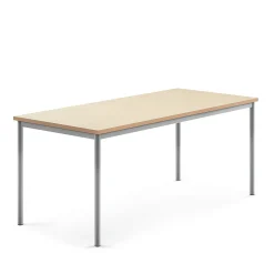 Pöytä SONITUS Ääntä vaimentava linoleumi, 1800x800x720 mm, beige, hopeanharmaa