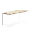 Pöytä SONITUS Ääntä vaimentava linoleumi, 1800x700x720 mm, beige, valkoinen
