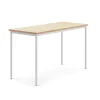 Pöytä SONITUS Ääntä vaimentava linoleumi, 1600x700x900 mm, beige, valkoinen