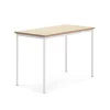 Pöytä SONITUS Ääntä vaimentava linoleumi, 1400x700x900 mm, beige, valkoinen