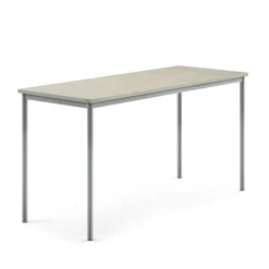 Pöytä SONITUS Ääntä vaimentava linoleumi, 1800x700x900 mm, harmaa, hopeanharmaa