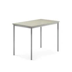 Pöytä SONITUS Ääntä vaimentava linoleumi, 1200x800x900 mm, harmaa, hopeanharmaa