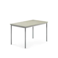 Pöytä SONITUS Ääntä vaimentava linoleumi, 1200x800x720 mm, harmaa, hopeanharmaa