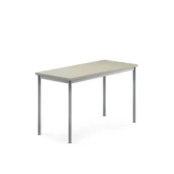 Pöytä SONITUS Ääntä vaimentava linoleumi, 1200x600x720 mm, harmaa, hopeanharmaa