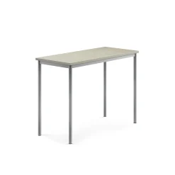 Pöytä SONITUS Ääntä vaimentava linoleumi, 1200x600x900 mm, harmaa, hopeanharmaa
