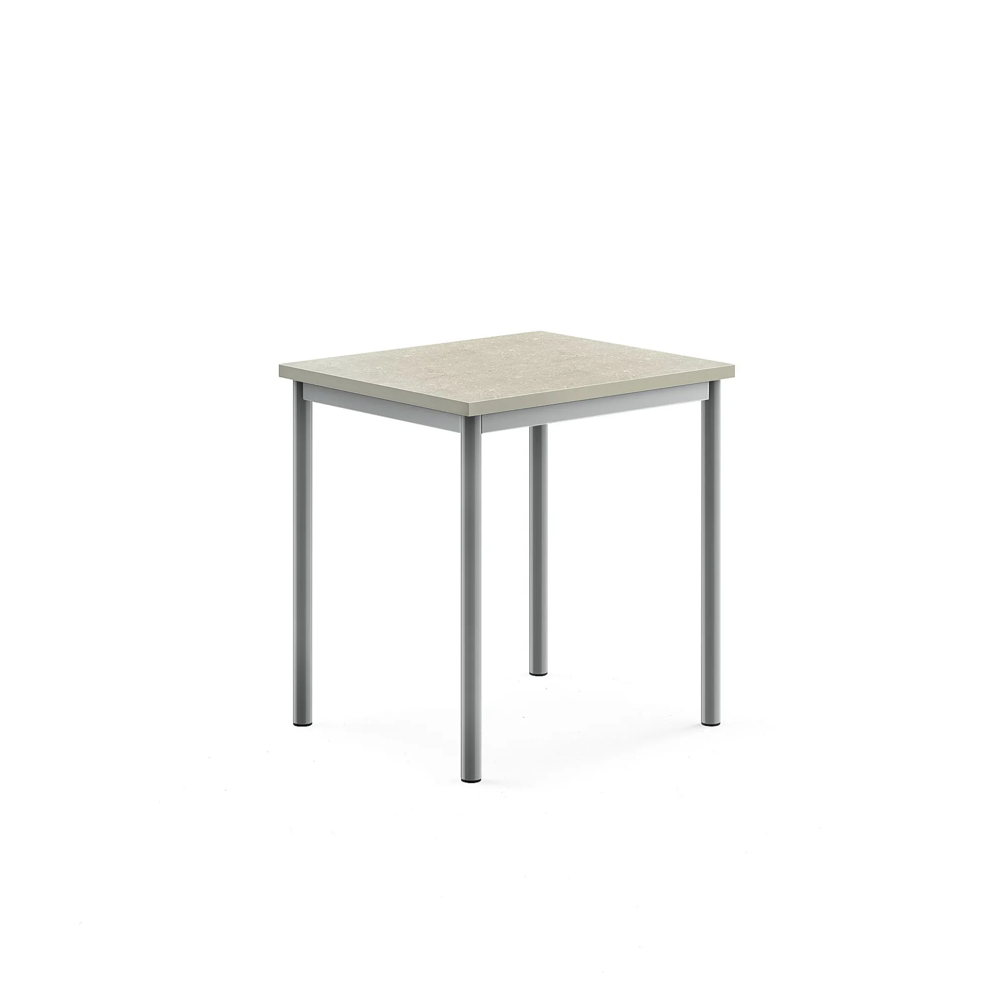 Pöytä SONITUS Ääntä vaimentava linoleumi, 700x600x720 mm, harmaa, hopeanharmaa