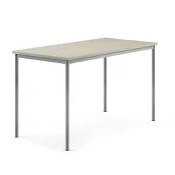 Pöytä SONITUS Ääntä vaimentava linoleumi, 1600x800x900 mm, harmaa, hopeanharmaa