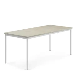 Pöytä SONITUS Ääntä vaimentava linoleumi, 1800x800x720 mm, harmaa, valkoinen