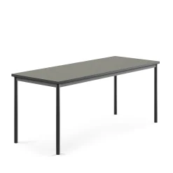 Pöytä SONITUS Ääntä vaimentava linoleumi, 1800x700x720 mm, tummanharmaa, antrasiitinharmaa
