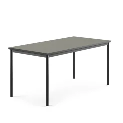 Pöytä SONITUS Ääntä vaimentava linoleumi, 1600x800x720 mm, tummanharmaa, antrasiitinharmaa