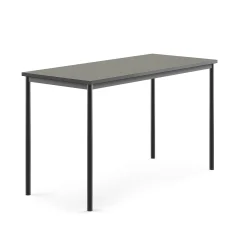 Pöytä SONITUS Ääntä vaimentava linoleumi, 1600x700x900 mm, tummanharmaa, antrasiitinharmaa
