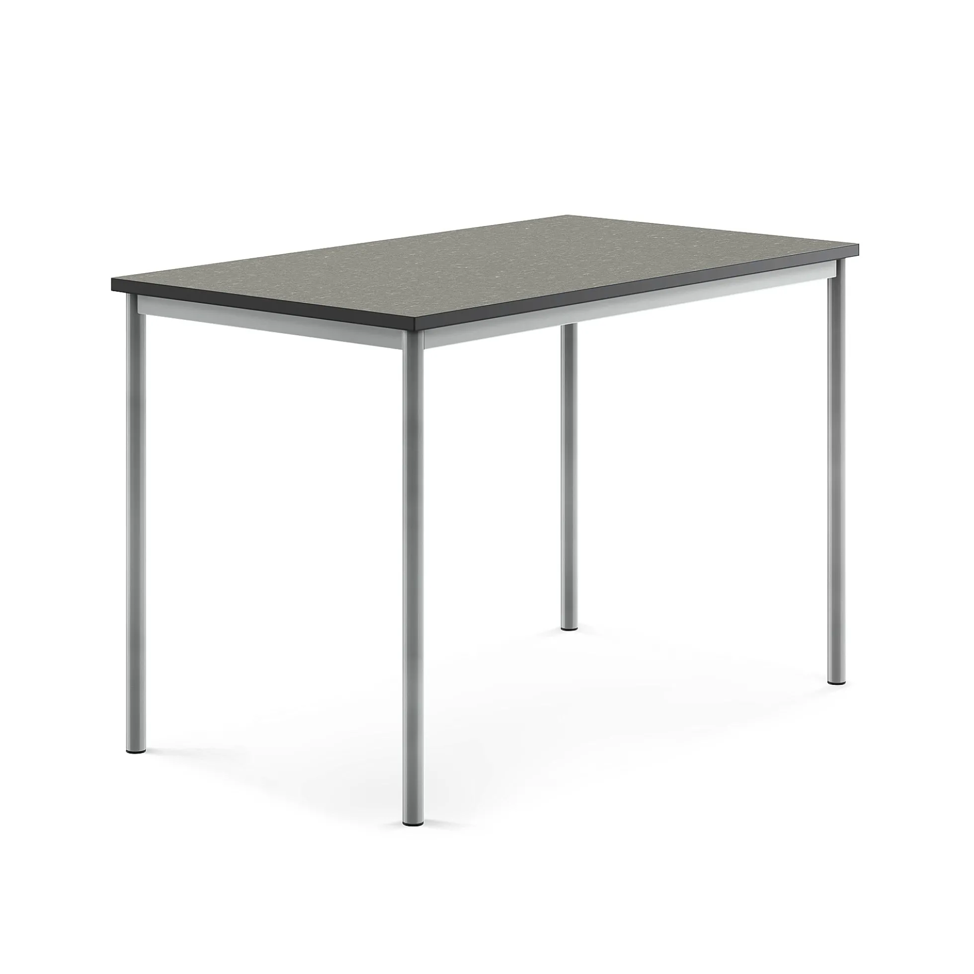 Pöytä SONITUS Ääntä vaimentava linoleumi, 1400x800x900 mm, tummanharmaa, hopeanharmaa