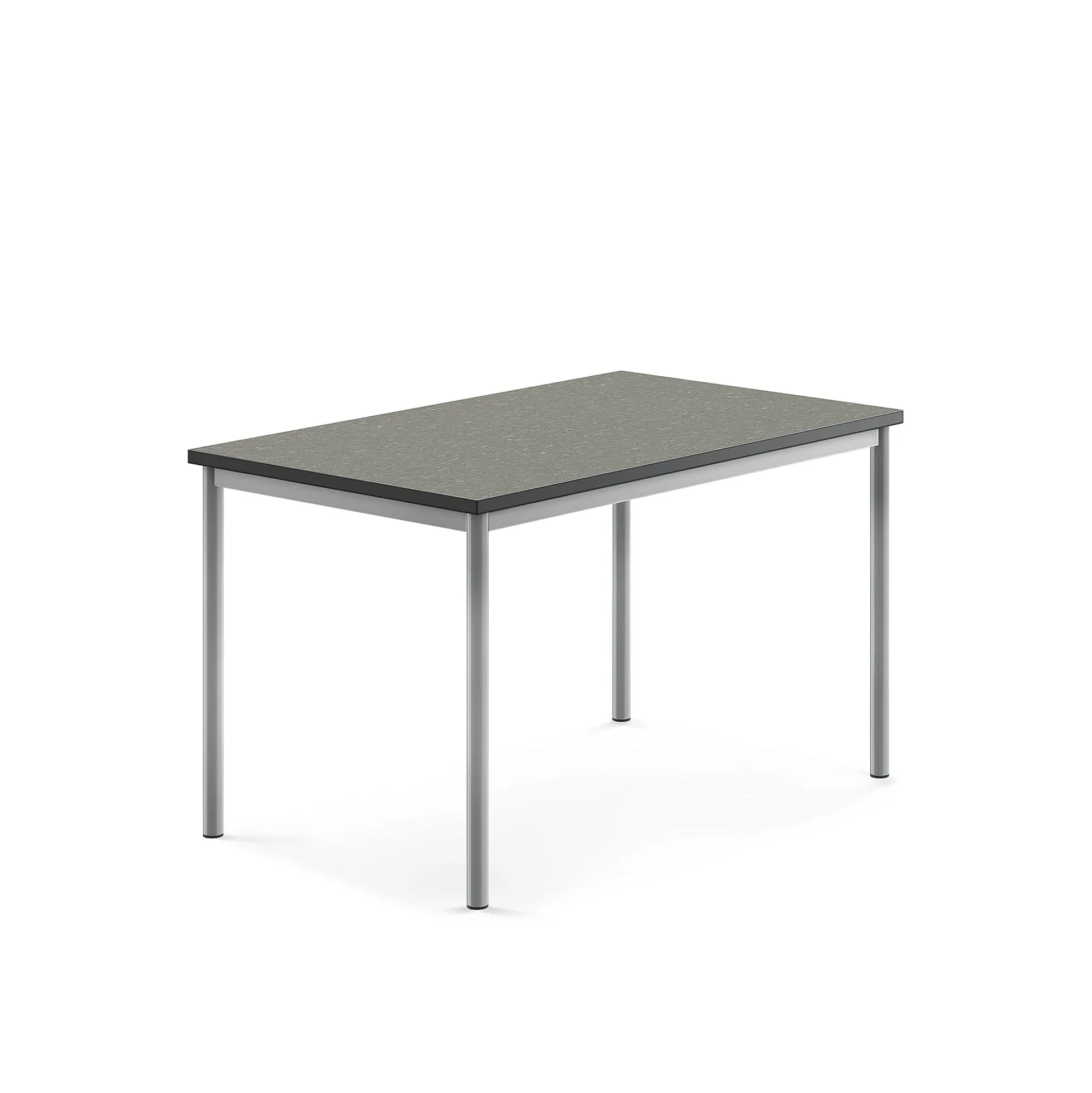 Pöytä SONITUS Ääntä vaimentava linoleumi, 1200x800x720 mm, tummanharmaa, hopeanharmaa