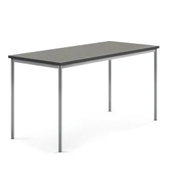 Pöytä SONITUS Ääntä vaimentava linoleumi, 1800x800x900 mm, tummanharmaa, hopeanharmaa