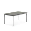 Pöytä SONITUS Ääntä vaimentava linoleumi, 1400x800x600 mm, tummanharmaa, hopeanharmaa