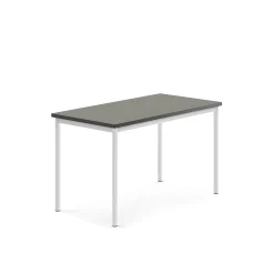 Pöytä SONITUS Ääntä vaimentava linoleumi, 1200x700x720 mm, tummanharmaa, valkoinen