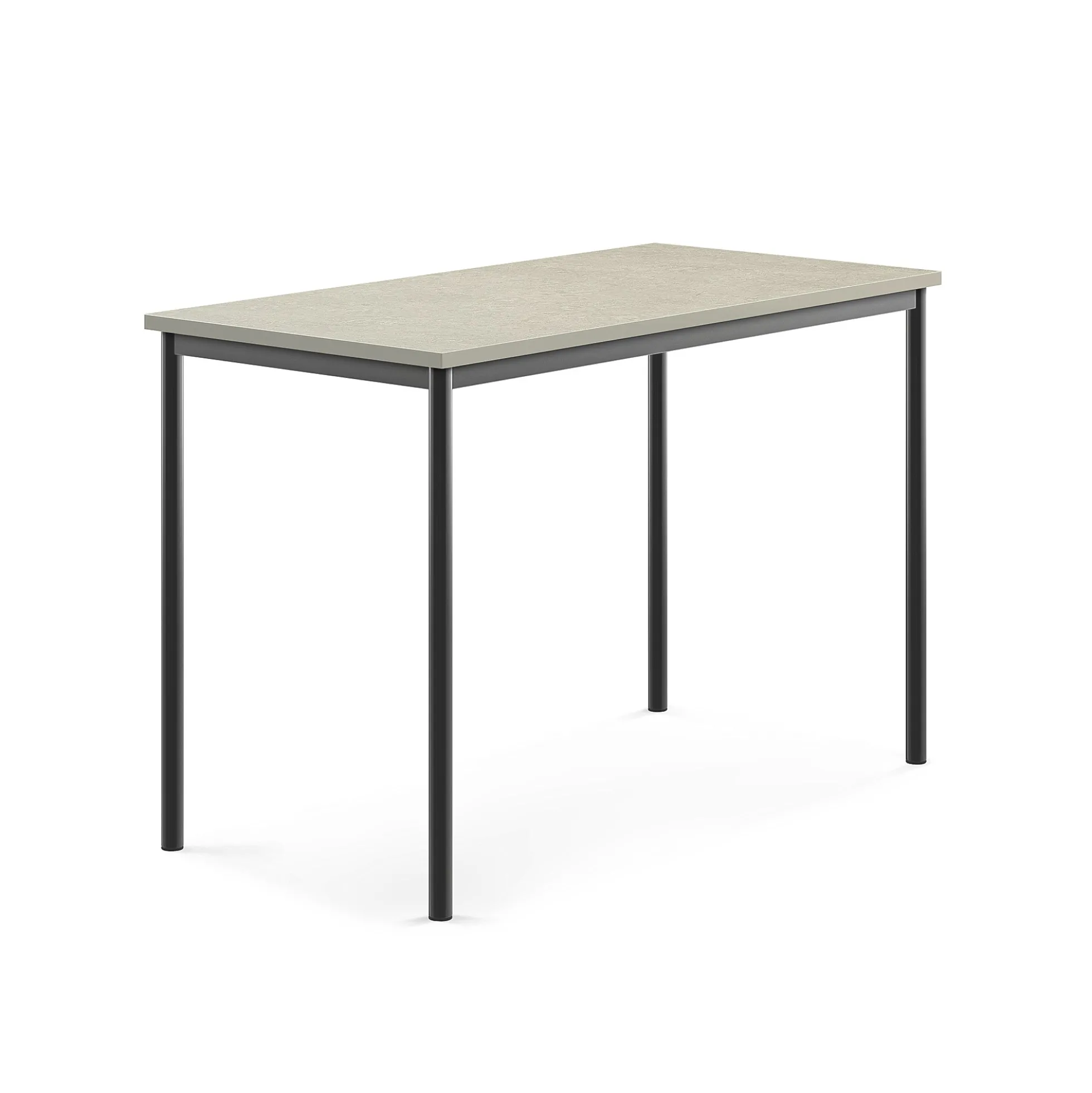 Pöytä SONITUS Ääntä vaimentava linoleumi, 1400x700x900 mm, vaaleanharmaa, antrasiitinharmaa
