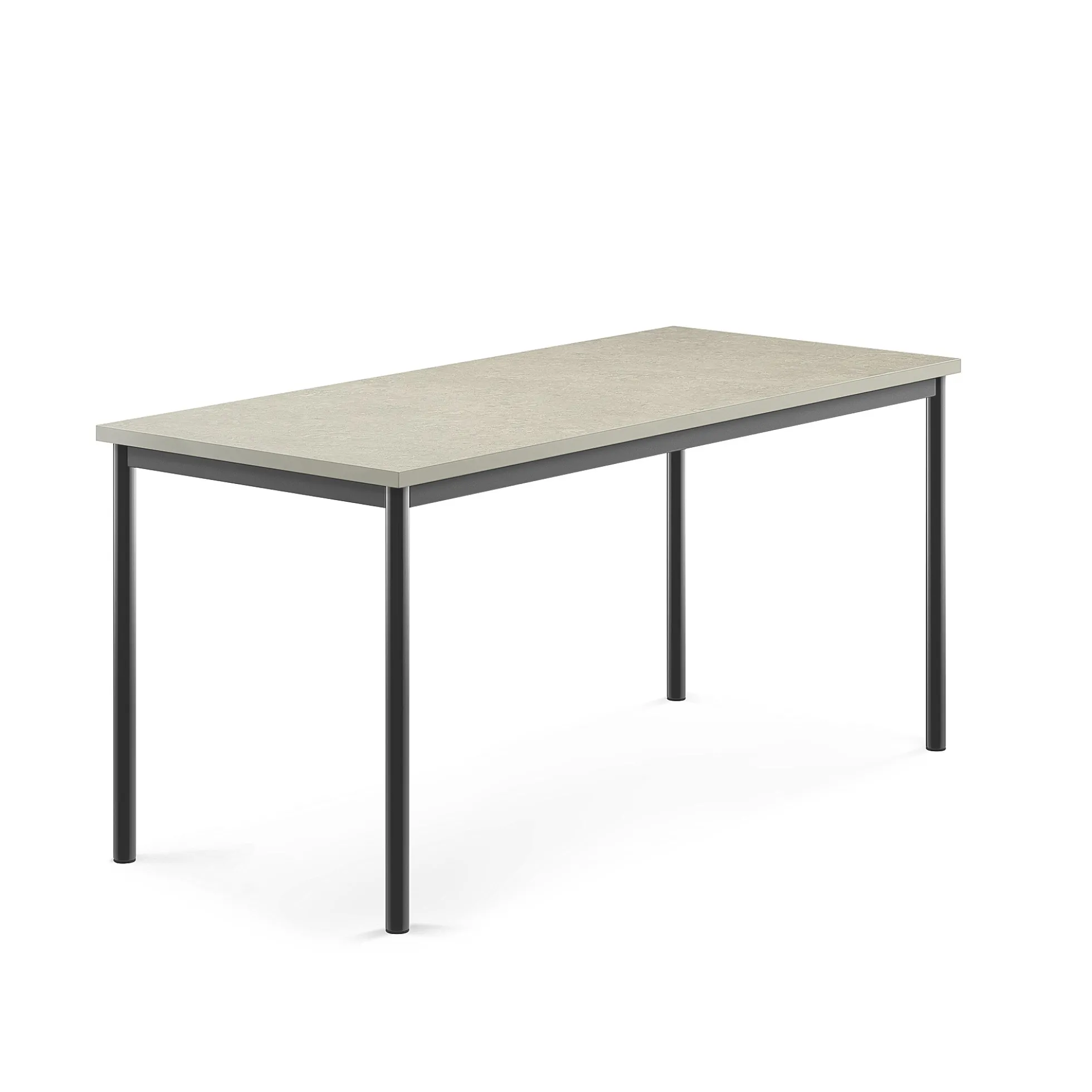 Pöytä SONITUS Ääntä vaimentava linoleumi, 1600x700x720 mm, vaaleanharmaa, antrasiitinharmaa