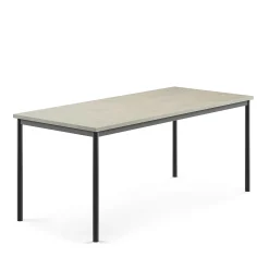 Pöytä SONITUS Ääntä vaimentava linoleumi, 1800x800x720 mm, vaaleanharmaa, antrasiitinharmaa