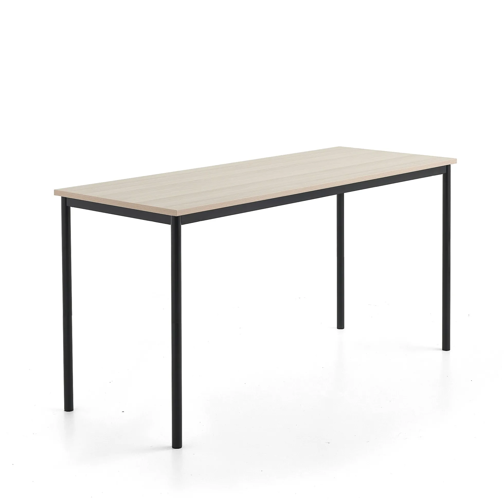 Pöytä SONITUS PLUS 1800x700x900 mm, korkeapainelaminaatti HPL, saarni, antrasiitinharmaa