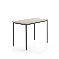 Pöytä SONITUS PLUS 1200x700x900 mm, korkeapainelaminaatti HPL, saarni, antrasiitinharmaa