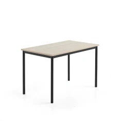 Pöytä SONITUS PLUS 1200x700x760 mm, korkeapainelaminaatti HPL, saarni, antrasiitinharmaa