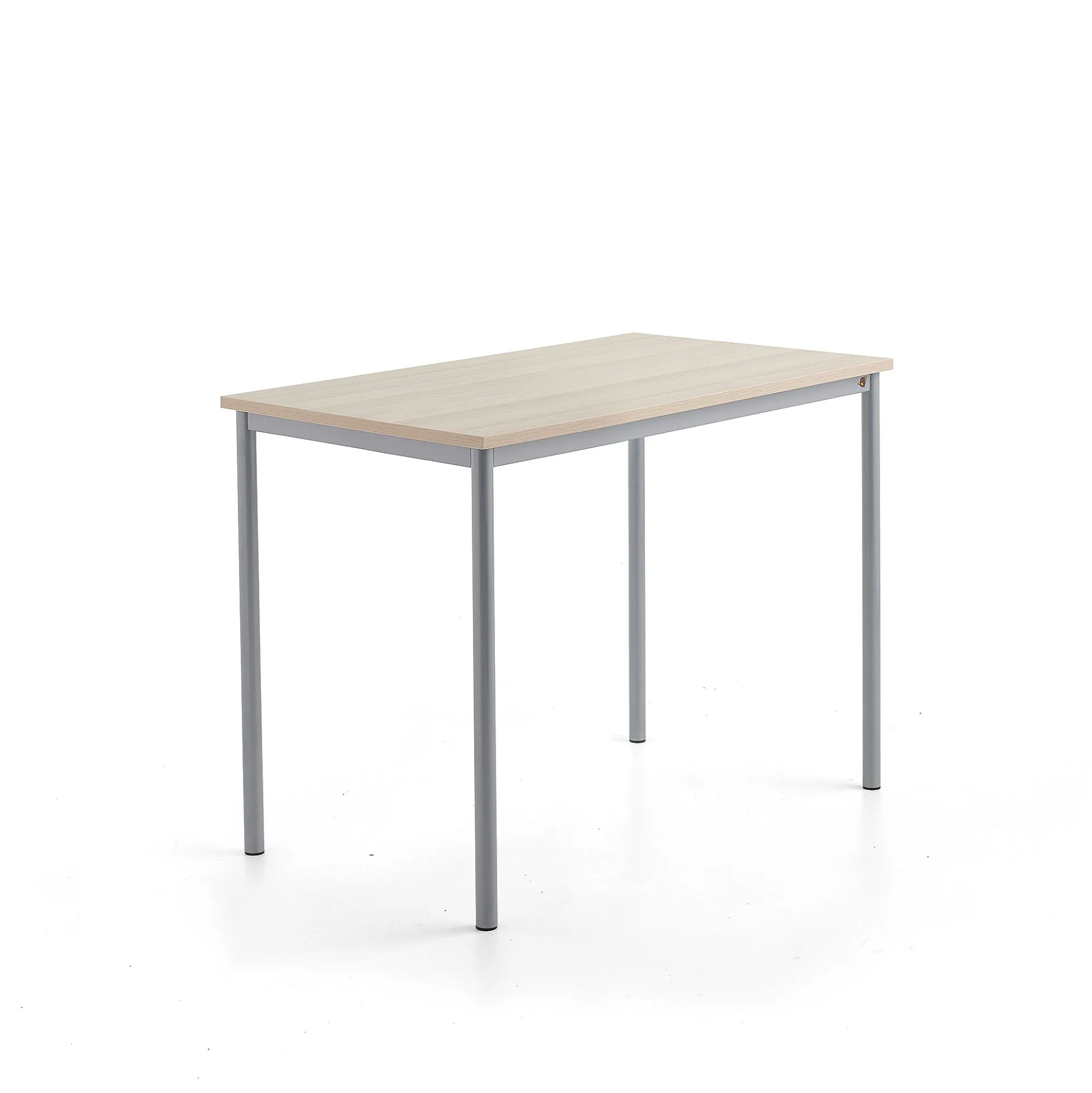 Pöytä SONITUS PLUS 1200x700x900 mm, korkeapainelaminaatti HPL, saarni, hopeanharmaa