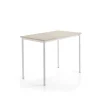 Pöytä SONITUS PLUS 1200x700x900 mm, korkeapainelaminaatti HPL, saarni, valkoinen