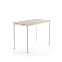 Pöytä SONITUS PLUS 1200x700x900 mm, korkeapainelaminaatti HPL, saarni, valkoinen